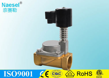 Hot Water Brass Solenoid Valve , Solenoid Switch Valve With Coil Heat Radiator